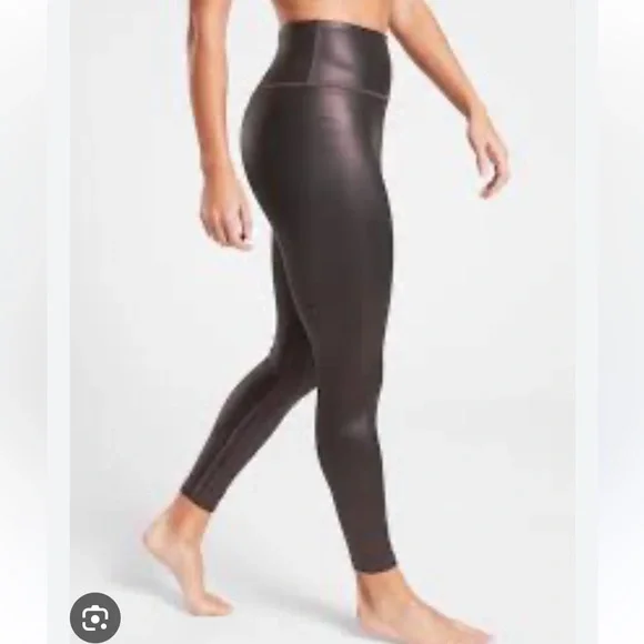 Athleta elation shimmer tight Black High-Waisted Performance Fit medium - Picture 1 of 6